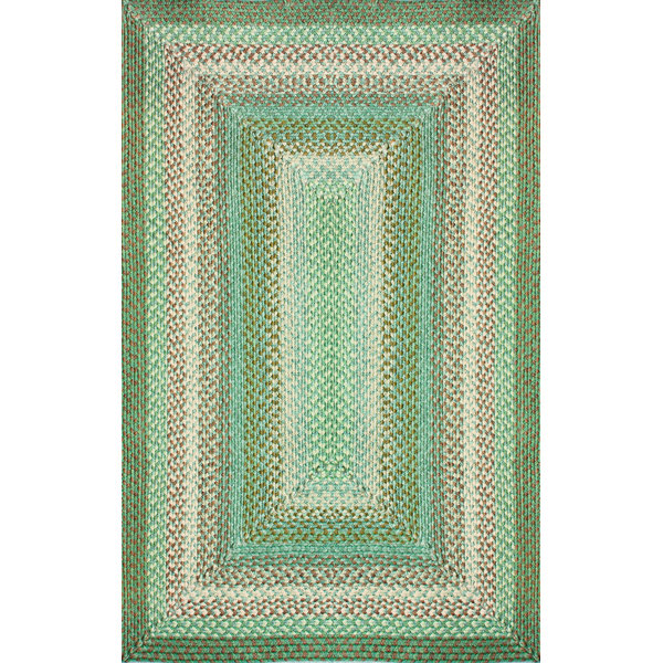 nuLOOM Braided Green Rug Wayfair